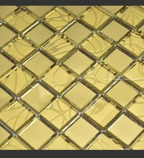 Unique Golden/Gold Color Mirror Glitter Mosaic Tile /Mosaic with Cheap /Low Price