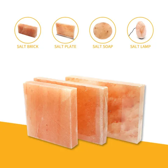 High Quality 10*20*2.5cm Pink Himalayan Salt Bricks for BBQ/Sauna