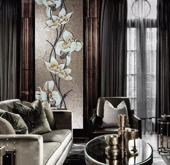 Mosaic Manufacturer Custom Glass Mosaic Art Design Mural Pattern