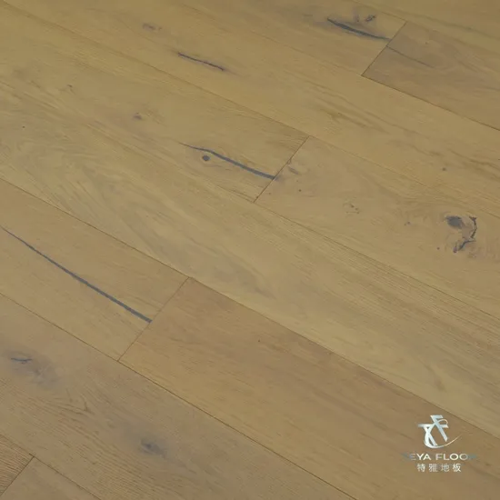 14mm Thickness Natural Brushed European White Oak Engineered Flooring