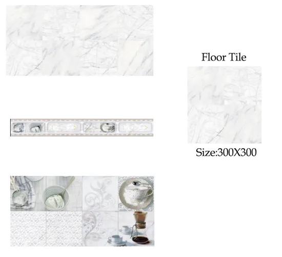 300X600mm Piso Porcelanato Portuguese Porcelain Marble Glazed Tile for Dressing Room