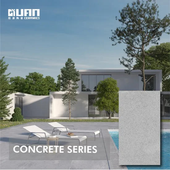 Non-Slip 30X30cm Concrete Porcelain Tiles Matte Anti Slip Tiles for Outdoor Floor Tiles 3cm Thickness Porcelain Paver
