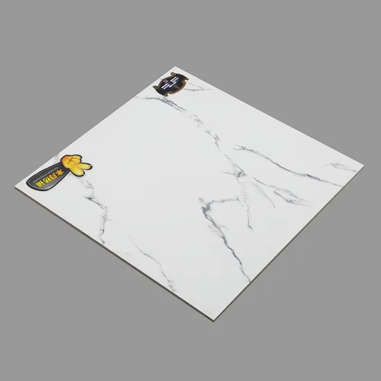 600*600mm Carrara White Marble Alternative Flooring Hotel Full Glazed Polished Tiles