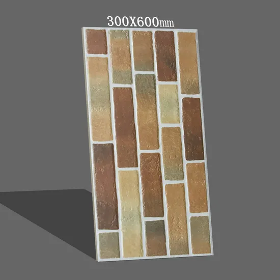 300*600 mm Dull Surfaced Outdoor Porcelain Tile of Retro Artistic Style