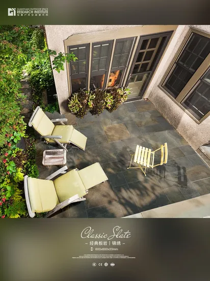 Modern Outdoor Pool Tile Grey Slate Look Tiles
