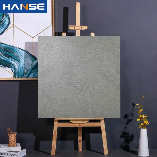 Foshan Good Quality 600X600mm Rustic Stone Look Dark Grey Ceramic Flooring Tile Anti-Slip Porcelain Tile
