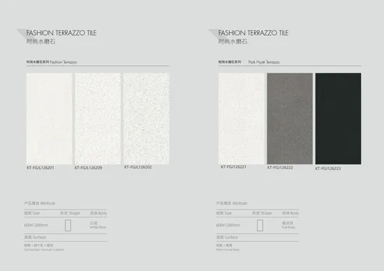 600*1200mm Morden Glazed Porcelain Tile Fashion Terrazzo Rustic Tile for Floor