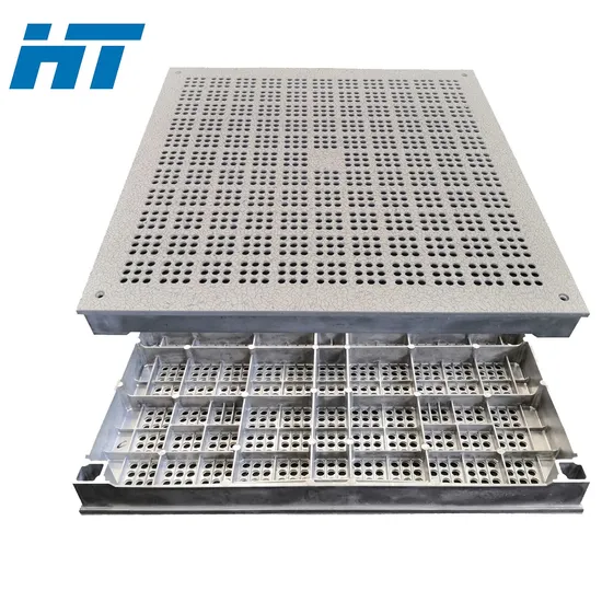 Factory Price High Quality Clean Room Conductive Perfortaed Raised Access PVC/HPL Aluminum Plastic Composite Anti-Static Floor Flooring