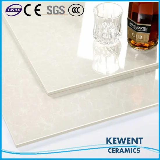 Building Material Double Loading White Pulati Polished Porcelain Tile for Interior Flooring