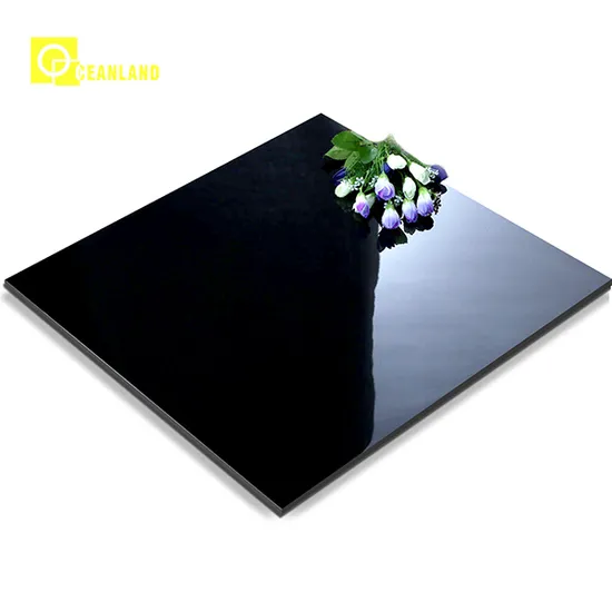 Foshan Home Hotel Super Black Polished Floor Tile