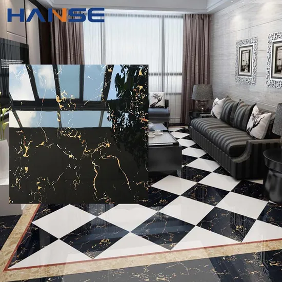 Cleveland Saltillo Black and Gold Ceramic Classico Villa Porcelain Tile