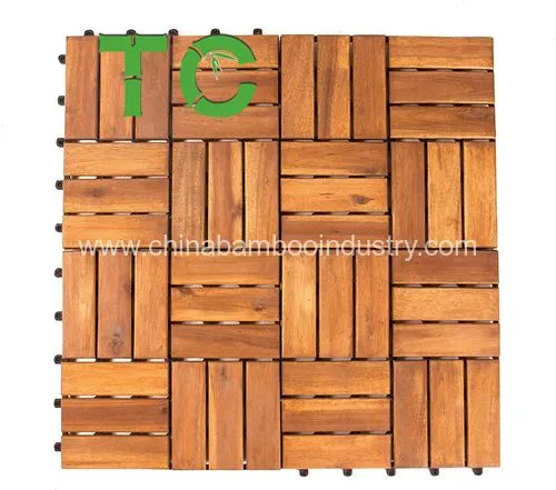 Wholesale Bamboo Decking Files Wood Interlock Floor Tile