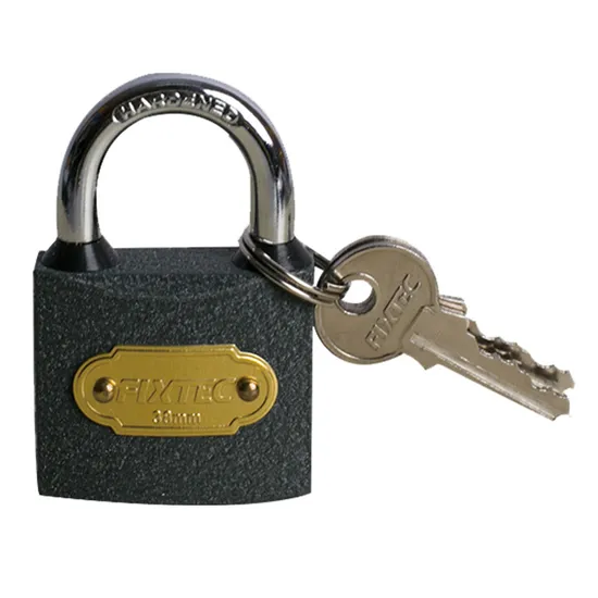 Fixtec 3PCS Iron Keys 32mm/38mm/50mm/63mm Iron Padlock with Waterproof Rubber Cover