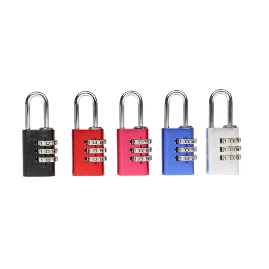 Combination 3 Candado Digital Password Aluminum Keyless Pad Lock Padlock with Harden Shackle