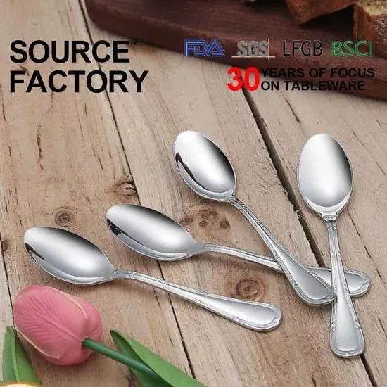 Hotel Coffee Spoon Tea Spoon Dessert Spoon Western Food Spoon 304 Stainless Steel Spoon