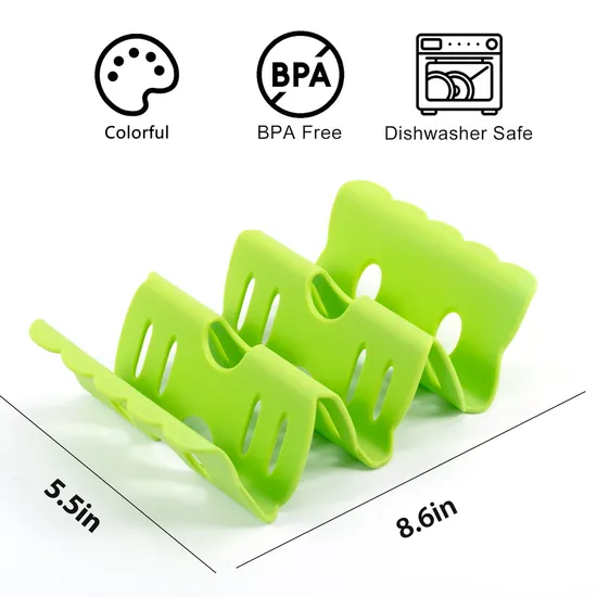 Mexican Roll Rack Taco Holder for Cafes Creative Tortilla Pancake Shelf Holder Wave Shape Tray Holder