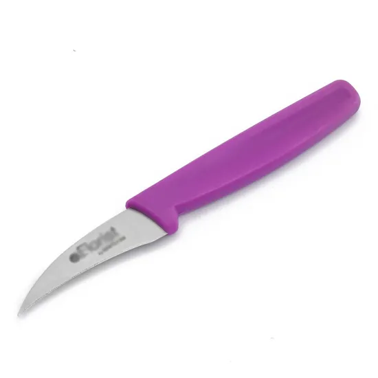 2 1/2 Inch Bird&prime;s Beak Paring Knife with Black Polypropylene Handle