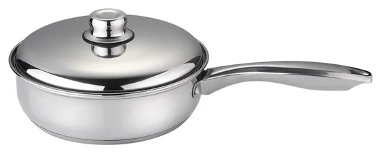 Premium 12-Piece Stainless Steel Cookware Set with Metal Lids