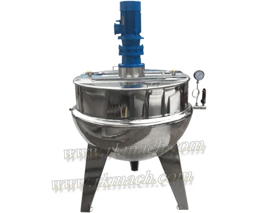 500L 1000L Industrial Cooker Cooking Kettle Steam Cooking Tank with Agitator