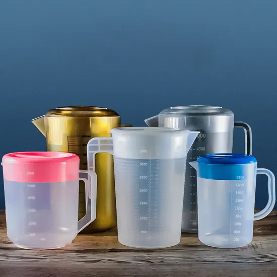 Measuring Drinking PC Kettle Commercial Restaurant Plastic Clear Drink Jug Tea Water Pitcher with Lid