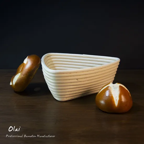 Wholesale Natural Rattan Triangle Bread Proofing Basket