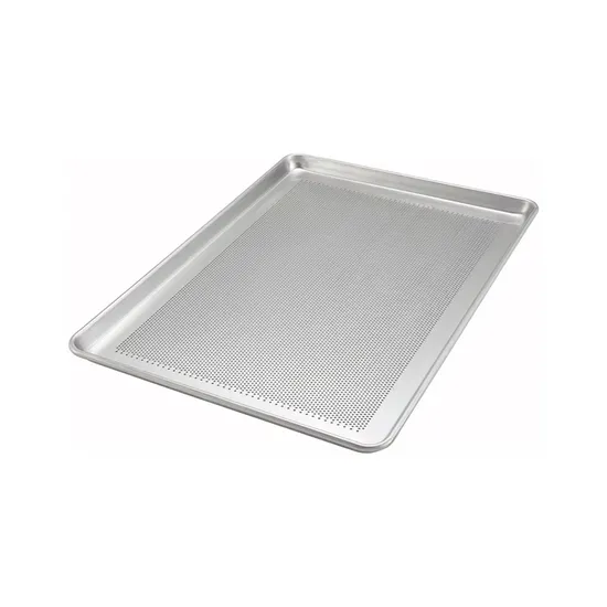 40X60X2.5cm Aluminium Perforated Baking Tray Commercial Bakery Sheet Pan Drying Tray