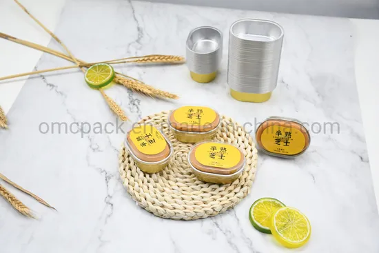 Disposable Rectangle Colorful Aluminum Foil Container Disposable Products Food Packaging Sauce Container