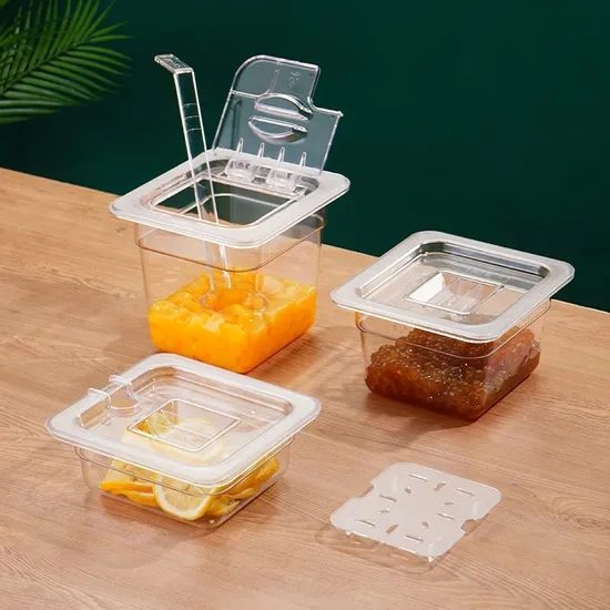 High Quality Plastic Acrylic Gn Gastronorm Pans with Lids