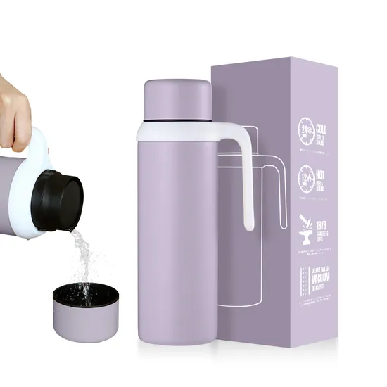 2024 Custom Logo Outdoor Portable 1L Thermos Flask Travel Vacuum Flask 1000ml Camping Water Bottle