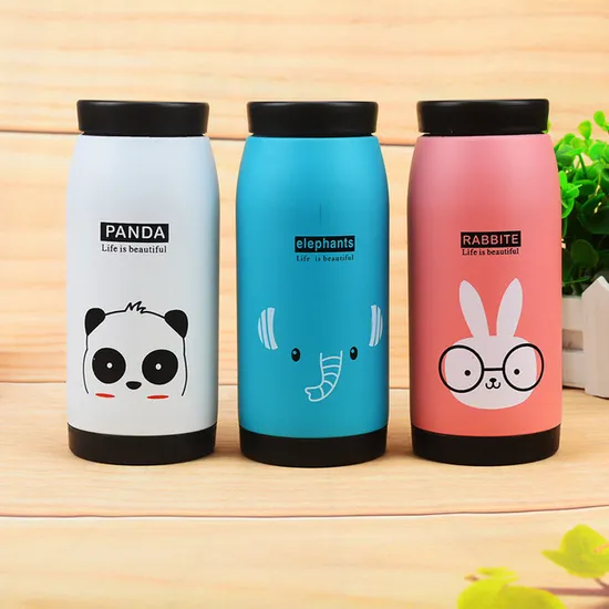 Lovely Animals Image Stainless Steel Vacuum Water Bottle for Wholesale