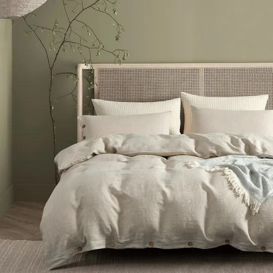 ODM/OEM 100% French Linen Four PCS Bedding Set