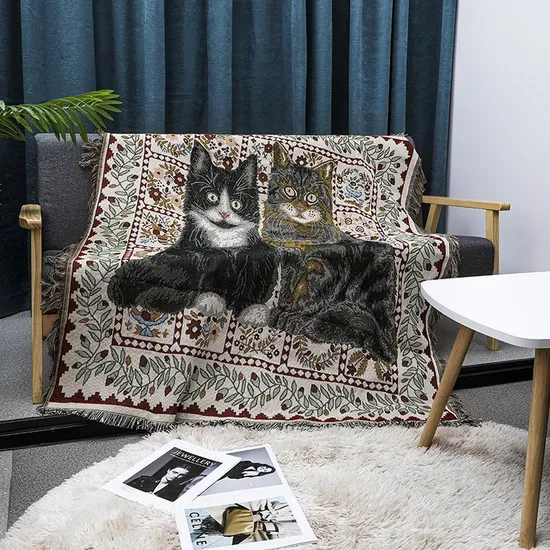 Sofa Bed Universal Blanket Premium Cotton Bed Cover All Year Round Universal