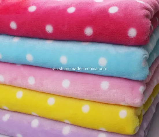 Flannel Blanket for Children Dots All Customized Pattern Printings Baby