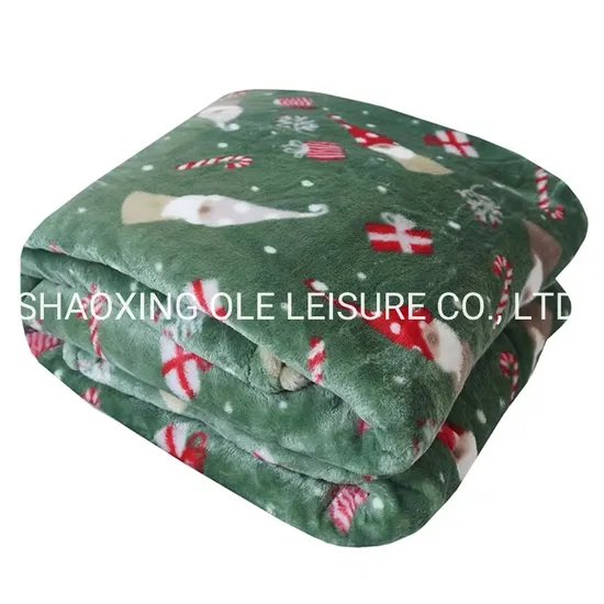 Beautiful Christmas Printed Sherpa Blanket for Home