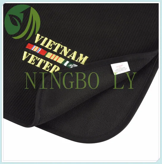 Blanket Whith Embroider Double Side Fleece