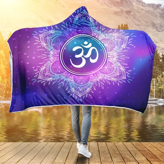 Custom Print on Demand Dropshipping Warm Fleece Hoodie Blanket