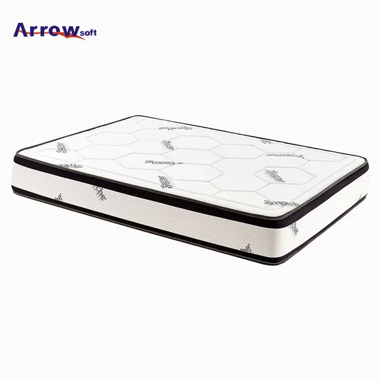 12 Inch Contemporary Design Soft Knit Cotton Cover Hybrid Pocket Spring with Air Memory Foam Mattress