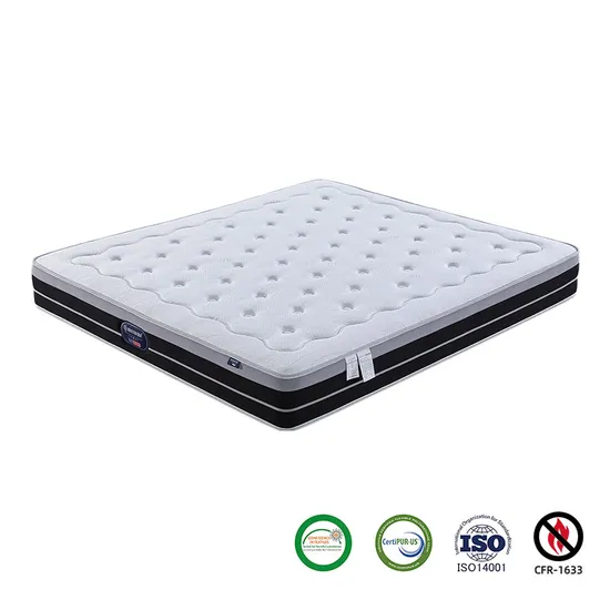 High Density Soothing Foam Bonnell Spring Mattress King Size Luxury 3D Layer Hotel Mattress