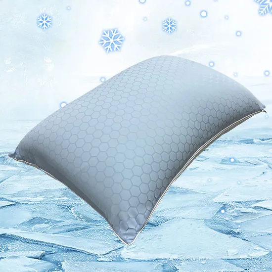 PCM Cooling Knitted Fabric Double Sides Memory Foam Pillow