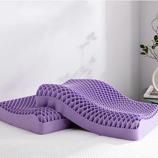 3D Wave Hyper Elastic Material Pressure Releasing TPE Pillow with Pillowcase