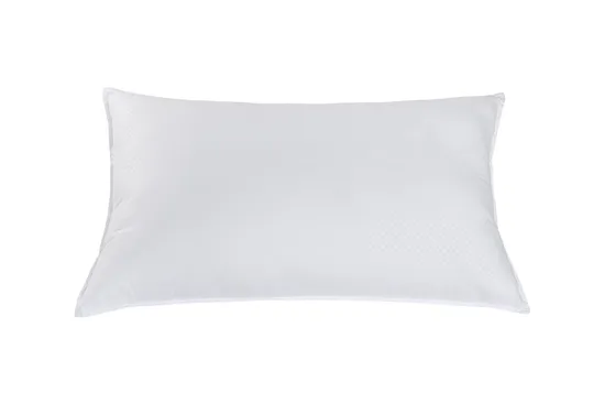 Fashion 100% Cotton Embossed Fabric Cushion Breathable Pillow for Allergy Sufferers