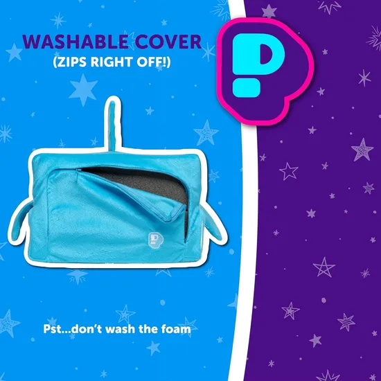 High Quality Cute Blue Shark Cube Sponge Throw Pillow for Kids