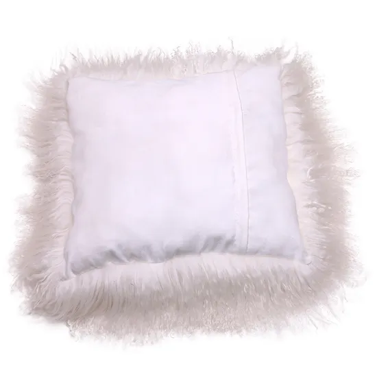 40*40cm Pure Color Tibetan Sheep Skin Fur Pillow Cover Wholesale