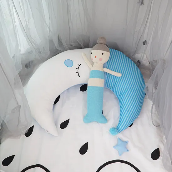 Sweety 3 Colors Moon Soft Cushion Baby Sleep Pillow