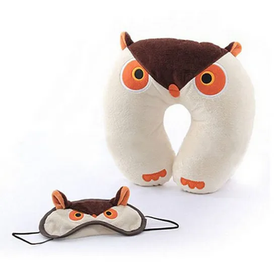Hot Sale CE Cheap Stuffed Animal Plush Soft Owl Neck Pillow Cushion Toy
