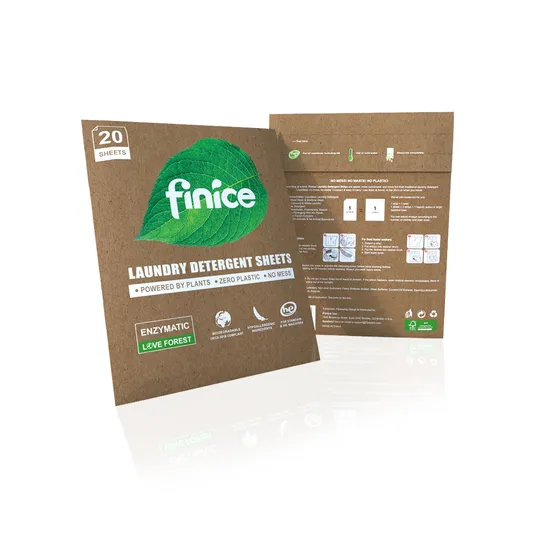 Fnc770 Wholesale Small Size Easy Portable Washing Clothes Sheet Eco Friendly Biodegradable Laundry Detergent Sheet