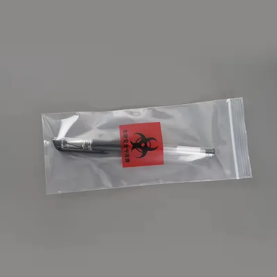 Medical Small PE LDPE Nucleic Acid Test Zipper Ziplock Plastic Packaging Bag