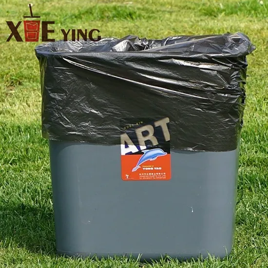 Wholesale Customized HDPE Black Star Sealed Garbage Bags in Roll