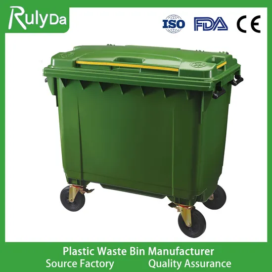 100L/120L/240L/360L/660L/1100liter Large Capacity Outdoor Commonality Use Recycle Plastic Dustbins Supplier Foot Pedal Wheelie Trash/Rubbish/Garbage/Waste Bin