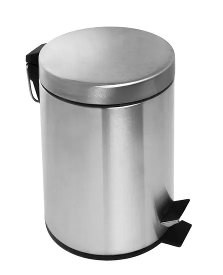 Household Stainless Steel Indoor Room Dustbin 5L 8L 12L 20L Trash Foot Round Waste Pedal Bin with Lid